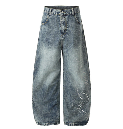 THETLSTUDIO EON 26 spring new spot American street trendy high street personalized hot diamond design denim trousers men