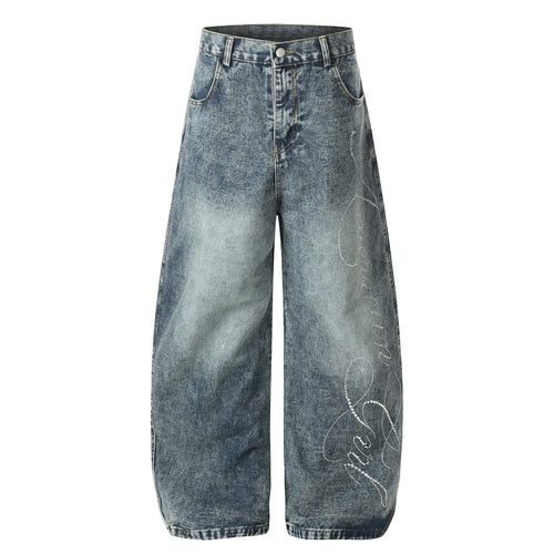 THETLSTUDIO EON 26 spring new spot American street trendy high street personalized hot diamond design denim trousers men