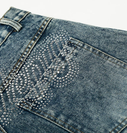 THETLSTUDIO EON 26 spring new spot American street trendy high street personalized hot diamond design denim trousers men