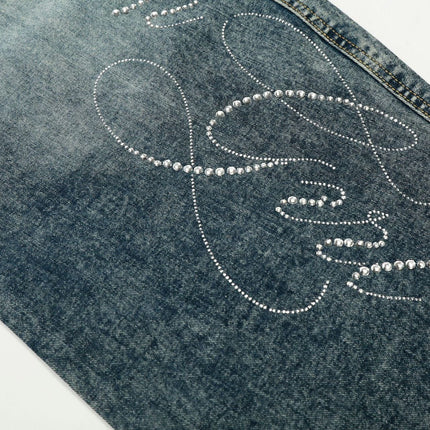 TALKLESSFASHION EON 26 spring new spot American street trendy high street personalized hot diamond design denim trousers men