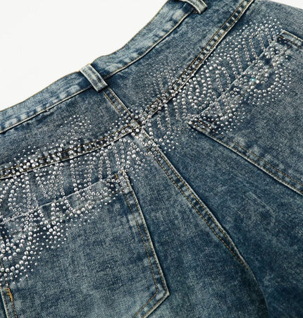 THETLSTUDIO EON 26 spring new spot American street trendy high street personalized hot diamond design denim trousers men