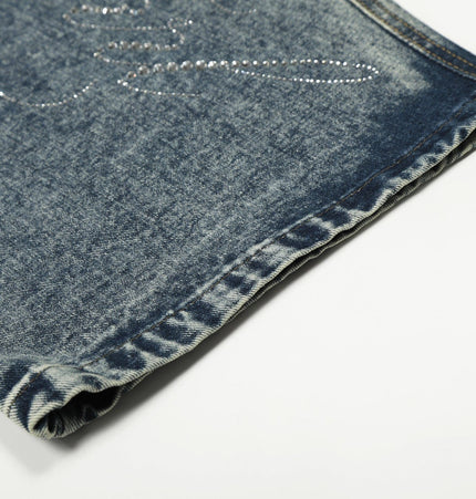 THETLSTUDIO EON 26 spring new spot American street trendy high street personalized hot diamond design denim trousers men