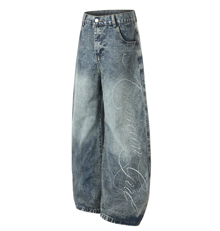 THETLSTUDIO EON 26 spring new spot American street trendy high street personalized hot diamond design denim trousers men