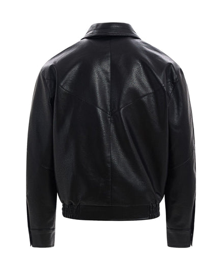TALKLESSFASHION EON 26 spring new spot American street trendy high street simple and versatile loose PU leather jacket jacket for men