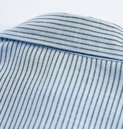 THETLSTUDIO EON 26 spring new spot American street trendy pinstripe double pocket basic long sleeve shirt men
