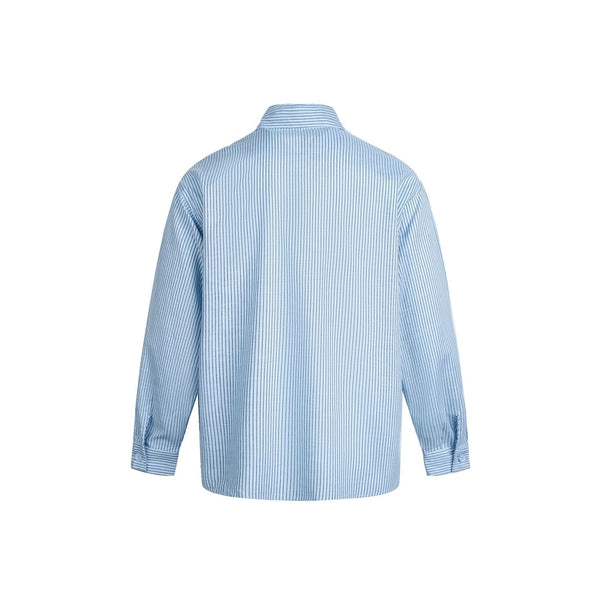 THETLSTUDIO EON 26 spring new spot American street trendy pinstripe double pocket basic long sleeve shirt men — 2