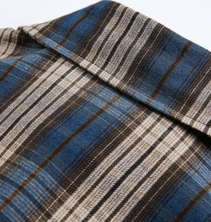 THETLSTUDIO EON 26 spring new spot American street trendy plaid basic long sleeve shirt for men