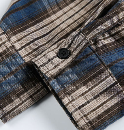 THETLSTUDIO EON 26 spring new spot American street trendy plaid basic long sleeve shirt for men