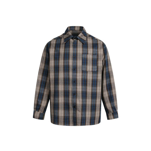 THETLSTUDIO EON 26 spring new spot American street trendy plaid basic long sleeve shirt for men