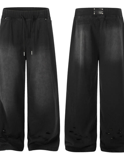 TALKLESSFASHION EON 26 spring new spot American style street trendy high street personality ripped casual trousers men