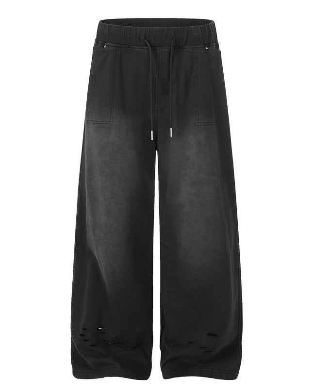 TALKLESSFASHION EON 26 spring new spot American style street trendy high street personality ripped casual trousers men