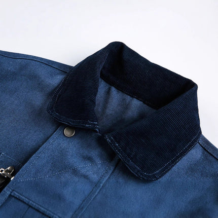 TALKLESSFASHION EON 26 spring new spot American vintage machine buckle heavy cotton canvas jacket jacket for men