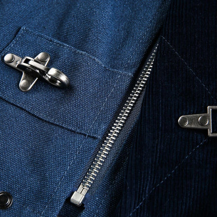 TALKLESSFASHION EON 26 spring new spot American vintage machine buckle heavy cotton canvas jacket jacket for men