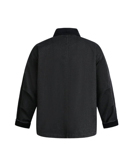 TALKLESSFASHION EON 26 spring new spot American vintage machine buckle heavy cotton canvas jacket jacket for men