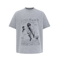 TALKLESSFASHION EON 26 summer new spot American street trendy high street individuality pattern loose short sleeves T-shirt men