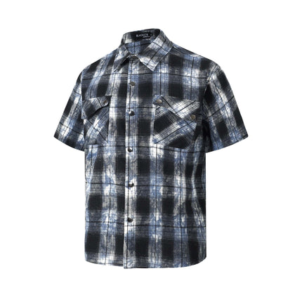 TALKLESSFASHION EON 26 summer new spot American street trendy high street personality pattern short-sleeved shirt man