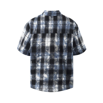 TALKLESSFASHION EON 26 summer new spot American street trendy high street personality pattern short-sleeved shirt man