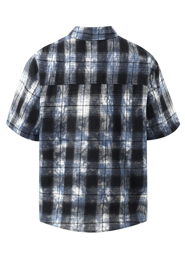 TALKLESSFASHION EON 26 summer new spot American street trendy high street personality pattern short-sleeved shirt man