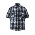 TALKLESSFASHION EON 26 summer new spot American street trendy high street personality pattern short-sleeved shirt man