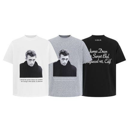 TALKLESSFASHION EON 26 summer new spot American street trendy street monogram loose short sleeve T-shirt for men