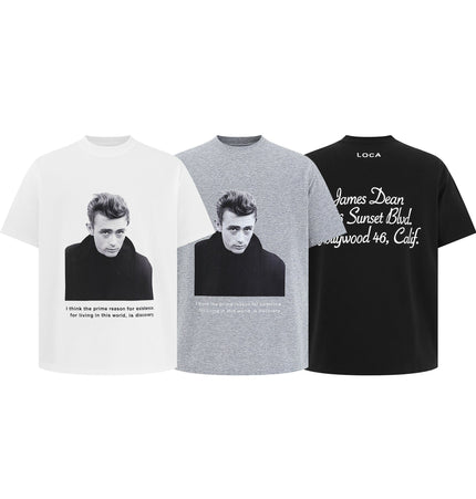 THETLSTUDIO EON 26 summer new spot American street trendy street monogram loose short sleeve T-shirt for men