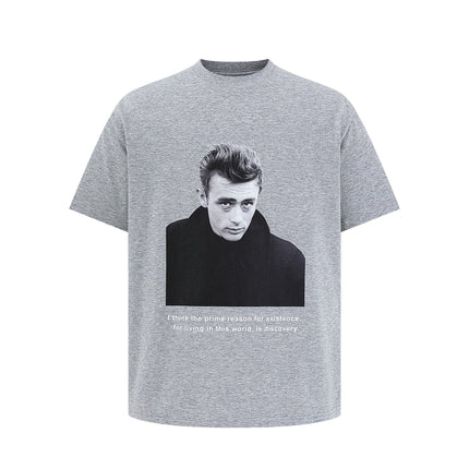 TALKLESSFASHION EON 26 summer new spot American street trendy street monogram loose short sleeve T-shirt for men