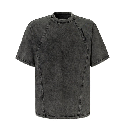 THETLSTUDIO EON 26 summer new spot American vintage mineral stir-fried structure silhouette short sleeve T-shirt for men