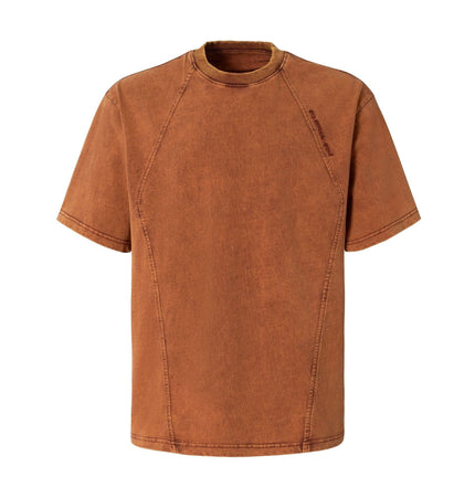 THETLSTUDIO EON 26 summer new spot American vintage mineral stir-fried structure silhouette short sleeve T-shirt for men