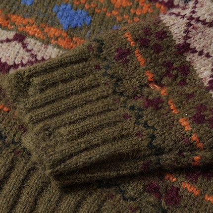 TALKLESSFASHION Fair Isle Executive Polo Knit