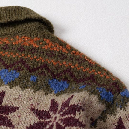 TALKLESSFASHION Fair Isle Executive Polo Knit