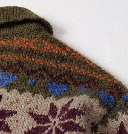THETLSTUDIO Fair Isle Executive Polo Knit