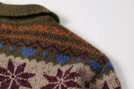 TALKLESSFASHION Fair Isle Executive Polo Knit