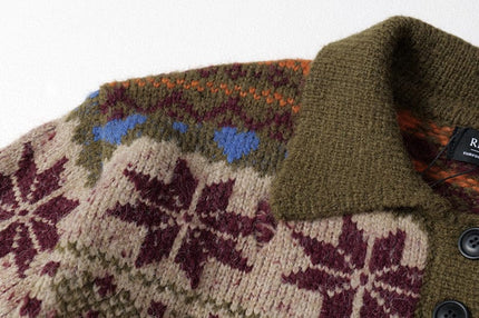TALKLESSFASHION Fair Isle Executive Polo Knit