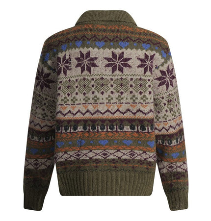 THETLSTUDIO Fair Isle Executive Polo Knit