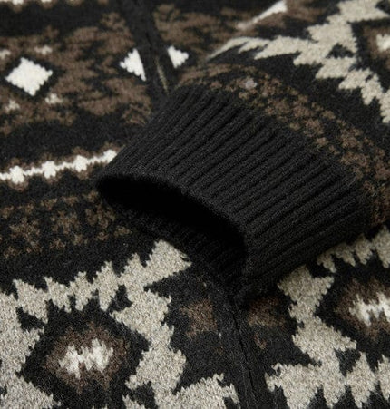 THETLSTUDIO Fair Isle Executive Stand-Collar Shell