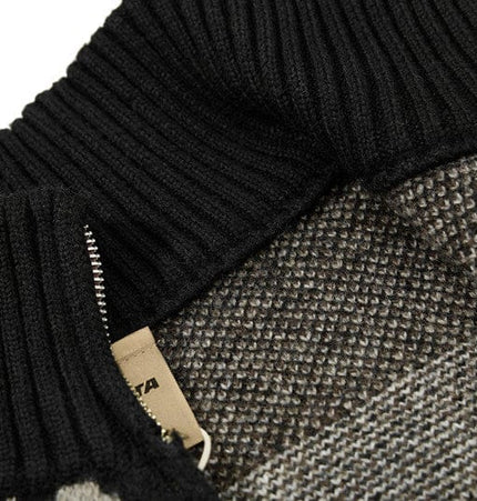 THETLSTUDIO Fair Isle Executive Stand-Collar Shell