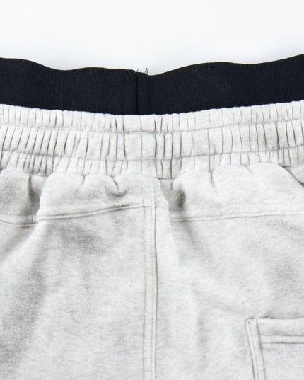 TALKLESSFASHION Fall 2025 American high street dirty and worn letter double waist sweatpants for men and women with a sense of design scimitar wide-leg pants