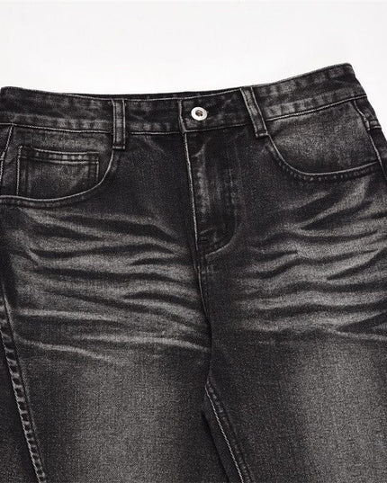 TALKLESSFASHION Fashion Wash Distressed Straight Jeans For Men