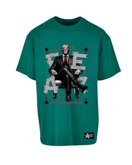 TALKLESSFASHION FEAR unisex oversize T-Shirt Short ---4097