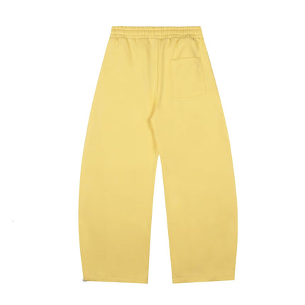 TALKLESSFASHION Fleece Retro Scimitar Wide-Leg Pants