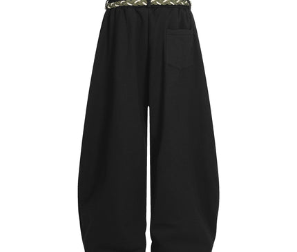 TALKLESSFASHION Fleece Scimitar Wide-Leg Sweatpants