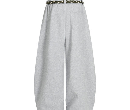 TALKLESSFASHION Fleece Scimitar Wide-Leg Sweatpants