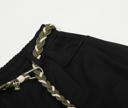 TALKLESSFASHION Fleece Scimitar Wide-Leg Sweatpants