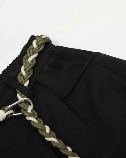 TALKLESSFASHION Fleece Scimitar Wide-Leg Sweatpants