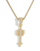 Gold pendant + 60 cm titanium steel twist chain