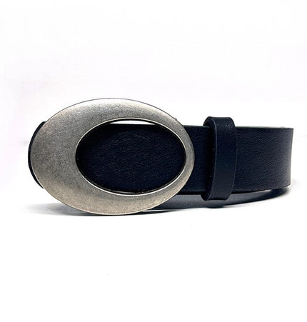 TALKLESSFASHION Goose egg 105 long and 2.8 wide Direction of Light belt men's design sense high-end ins black belt accessories trouser belt versatile trend