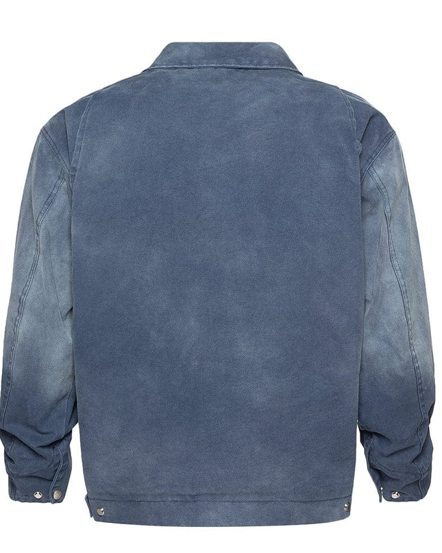 TALKLESSFASHION Gradient Inkjet Workwear Jacket For Men