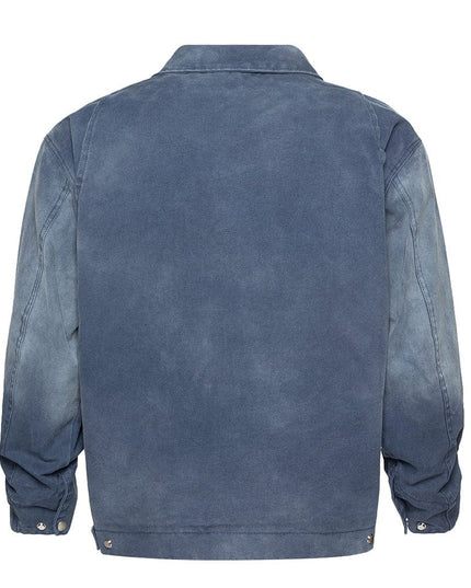 TALKLESSFASHION Gradient Inkjet Workwear Jacket For Men