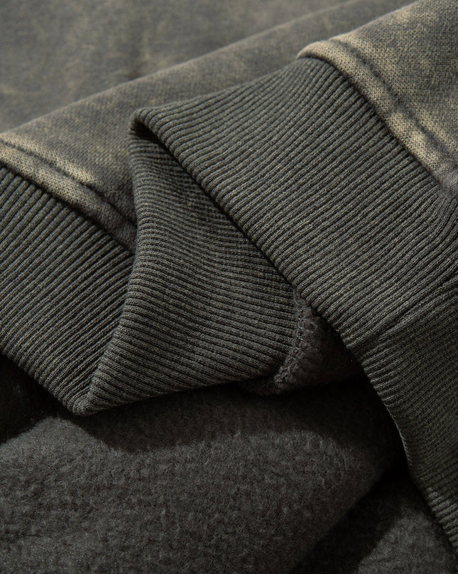 TALKLESSFASHION Graphic  Washed Hooded Pullover