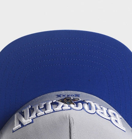 THETLSTUDIO gray Cross-border supply gray BROOKLYN sports basketball hat shade vintage hip hop street flat brim hat